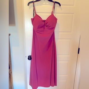 Guess brand tea length pink dress